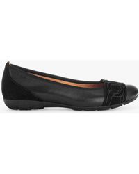 Gabor - Resemblance Leather Ballerina Pumps - Lyst