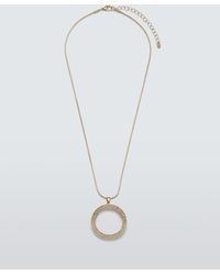 John Lewis - Diamante Irregular Circle Pendant Necklace - Lyst