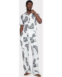 Chelsea Peers - Organic Cotton Tiger Print Pyjama Set - Lyst
