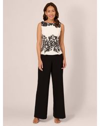 Adrianna Papell - Scroll Lace Jumpsuit - Lyst