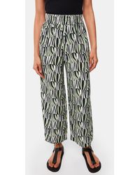 Whistles - Petite Checkerboard Tiger Print Wide Leg Trousers - Lyst