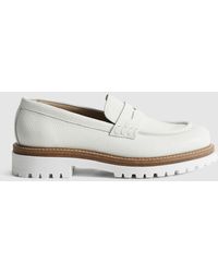 Reiss Beckton Leather Chunky Sole Loafers - Multicolour