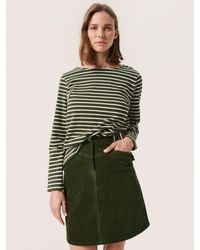 Soaked In Luxury - Neo Striped Long Sleeve T-shirt - Lyst