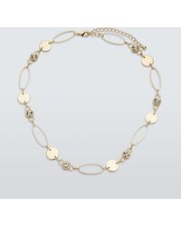 John Lewis - Multi Shape Crystal Detail Necklace - Lyst