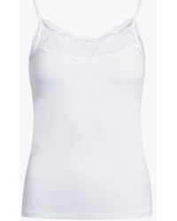Sisters Point - Slim Fitted Lace Vest - Lyst