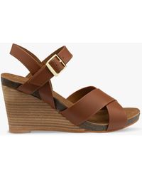Ravel - Kelty Leather Wedge Sandals - Lyst