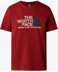 The North Face - Short Sleeve Rust T-shirt - Lyst