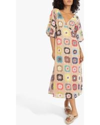Traffic People - Gloria Dream Catcher Abstract Print Midi Dress - Lyst