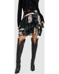 AllSaints - Cavarly Valley Mini Skirt - Lyst