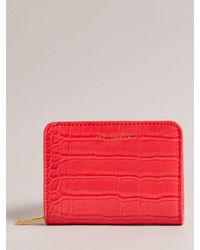 Ted Baker - Valense Croc Effect Small Purse - Lyst