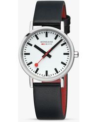 Mondaine - A660.30314.11sbbv Sbb Classic Vegan Leather Strap Watch - Lyst