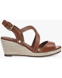 Radley - Florence Close Leather Wedge Sandals - Lyst