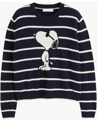 Chinti & Parker - Wool And Cashmere Blend Striped Snoopy Jumper - Lyst