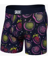 Saxx Underwear Co. - Vibe Slim Fit Disco Fruit Print Trunks - Lyst