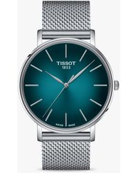 Tissot - Everytime Mesh Strap Watch - Lyst