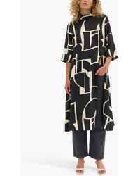 My Essential Wardrobe - Kelly Graphic Print Midi Dress - Lyst