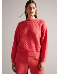 Ted Baker - Morlea Horizontal Cable Knit Easy Fit Jumper - Lyst