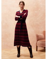 Brora - Merino Wave Knit Dress - Lyst