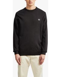 Fred Perry - Classic Crew Neck Knit Jumper - Lyst