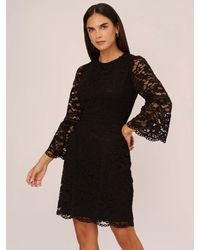 Adrianna Papell - Lace Short Dress - Lyst
