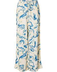 SELECTED - Fiorella Abstract Print Trousers - Lyst