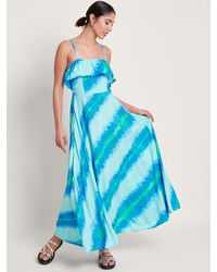 Monsoon - Zifia Stripe Dress Blue - Lyst