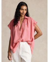 Ralph Lauren - Polo Linen Popover Shirt - Lyst