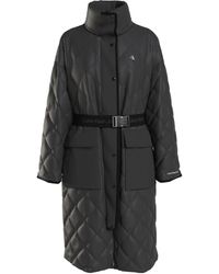 Calvin Klein - Belted Quilted Coat - Lyst