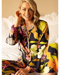 Cyberjammies - Avery Floral Shirt Long Pyjama Set - Lyst