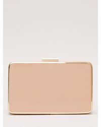 Phase Eight - Patent Box Clutch Bag - Lyst