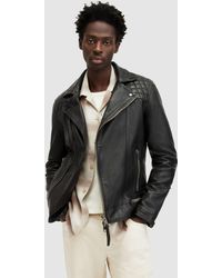AllSaints - Conroy Leather Biker Jacket - Lyst