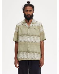 Fred Perry - Short Sleeve Print Shirt - Lyst