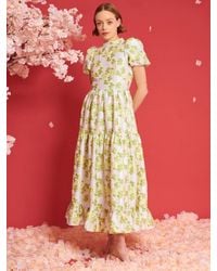 Sister Jane - Dream Picnic Floral Jacquard Maxi Dress - Lyst