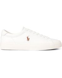 Ralph Lauren - Polo Longwood Leather Trainers - Lyst