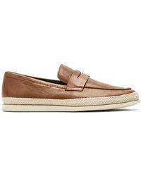 Rodd & Gunn - Huaraki Jute Detail Leather Loafers - Lyst