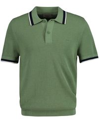 GANT - Cotton Pique Short Sleeve Polo Shirt - Lyst