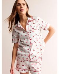 Boden - Cherry Print Short Sleeve Pyjama Top - Lyst