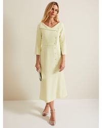 Phase Eight - Sienna Tux Style Midi Dress - Lyst