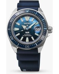 Seiko - Srpj93k1 Prospex Great Blue Samurai Scuba Padi Special Edition Silicone Strap Watch - Lyst