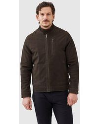 Rodd & Gunn - Portobello Leather Harrington Jacket - Lyst