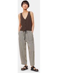 Whistles - Link Check Print Trousers - Lyst