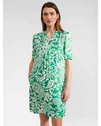 Hobbs - Lucille Oversized Paisley Print Tunic Dress - Lyst