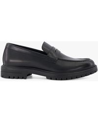 Dune - Banking Cleated Sole Penny Loafers - Lyst