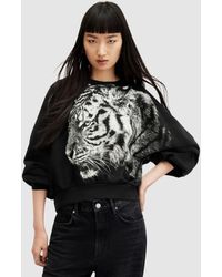 AllSaints - Tigress Oversized Cygni Sweatshirt - Lyst
