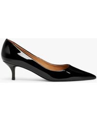 John Lewis - Alabama Leather Kitten Heel Closed Pointed Court Shoes - Lyst