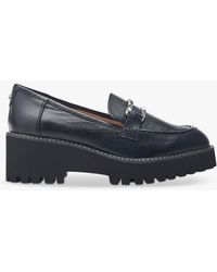 Moda In Pelle - Faythe Chunky Block Heel Leather Loafers - Lyst