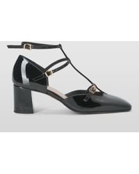 John Lewis - Astridd Patent Leather Block Heel T-bar Mary Jane Court Shoes - Lyst