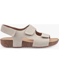 Hotter - Explore Wide Fit Suede Sandals - Lyst