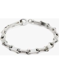 AllSaints - Chain Link Carabiner Clasp Bracelet - Lyst