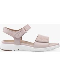 Hotter - Saunter Wide Fit Leather Sandals - Lyst